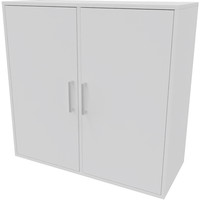 Cube Design 5312 Quadro reol, hvid laminat, 4 rum - fuld lågesæt