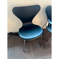 FH Stol Model 3107 H: 46,5cm, sort/krom