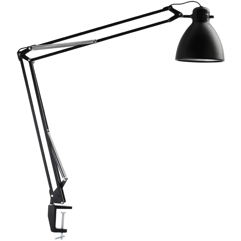 Luxo L-1 Bordlampe, Bordklemme, Sort