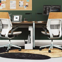 Steelcase Gesture 442A30 Kontorstol, Sort Fame