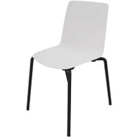 Cube Design Vesper stabelstol hvid/sort