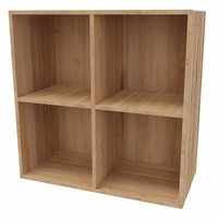 Cube Design 6311 Quadro reol, bøgefiner, 4 rum - åben