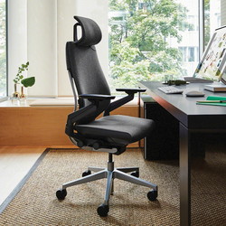 Steelcase Gesture 442A50 Kontorstol, Sort Lucia