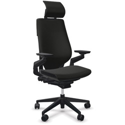 Steelcase Gesture 442A50 Kontorstol, Sort Lucia