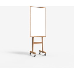 Lintex Wood Mobile Whiteboard 708x1960mm