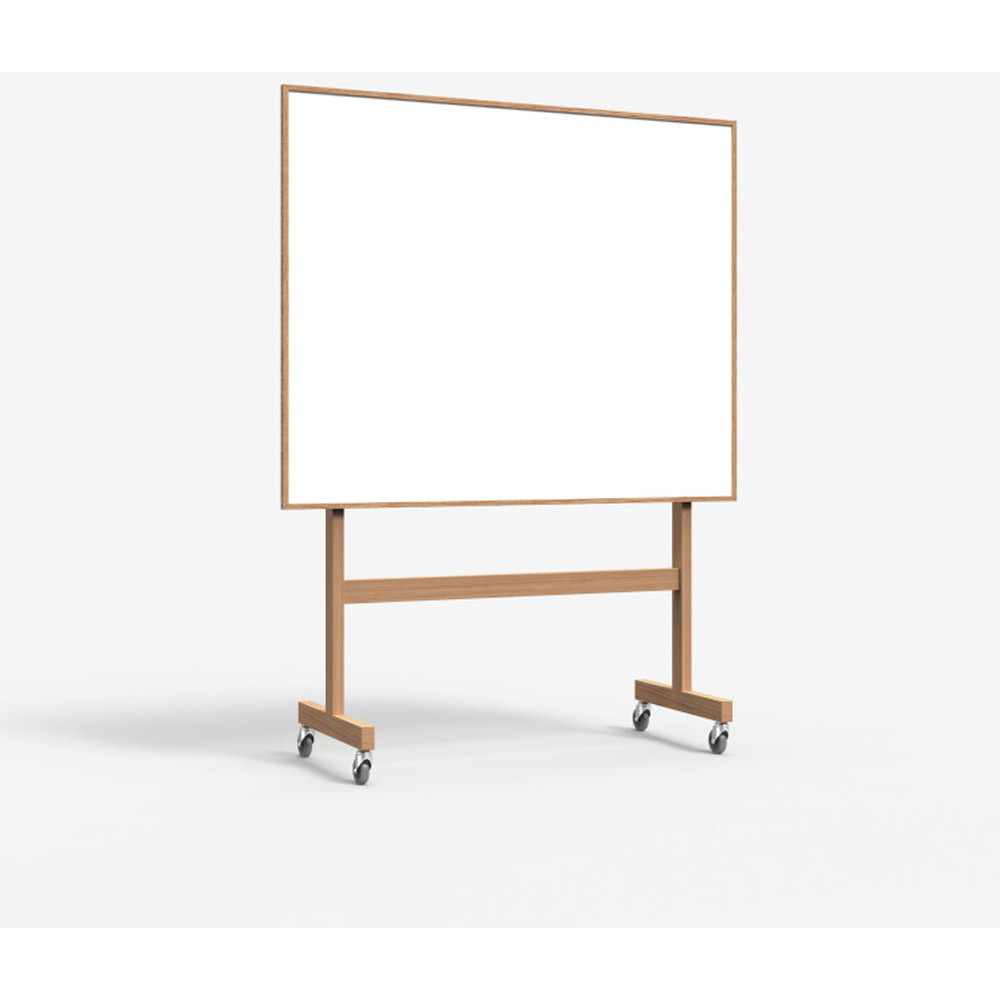 Lintex Wood Mobile Whiteboard, 1508x1960mm