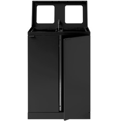 Bica Advanced affaldssystem, 2x65 liter, sort