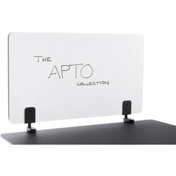 Apto whiteboard sidevæg, blå beslag