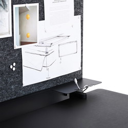 Apto cable management, 110 cm, sort