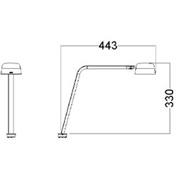 Glamox Luxo Motus Table Bordlampe M/ Klemme - Hvid