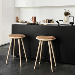 Mater barstol 69 cm, sæbebehandlet eg