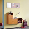 Montana Mini 1006 reol med 2 skuffe, 35x35x25, NewWhite MDF