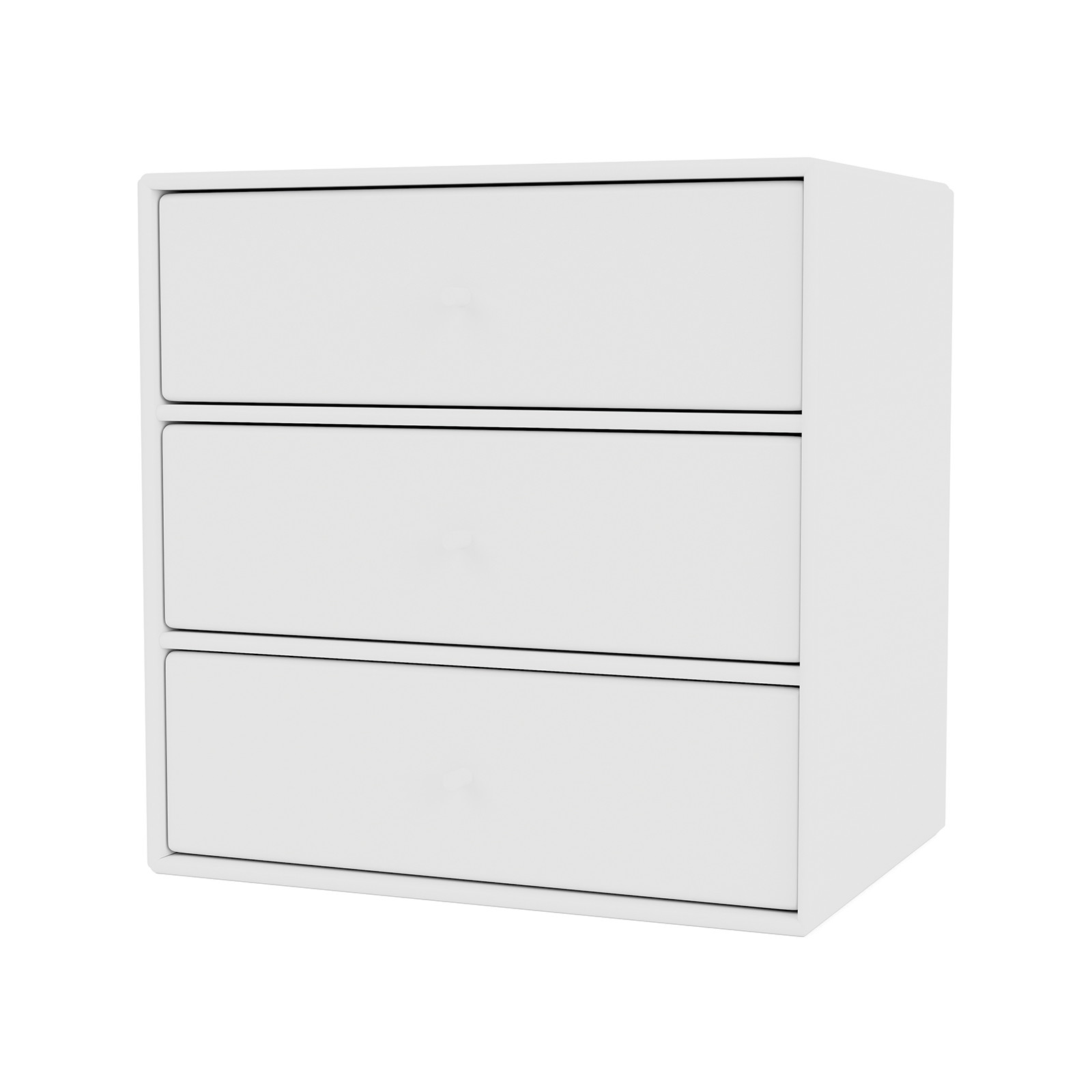Montana Mini 1007 Kommode, 35x25x35, NewWhite MDF