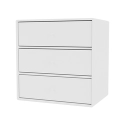 Montana Mini 1007 Kommode, 35x25x35, NewWhite MDF