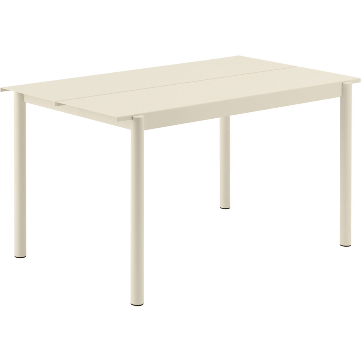 Muuto Linear steel bord, off-white, 140x75 cm.