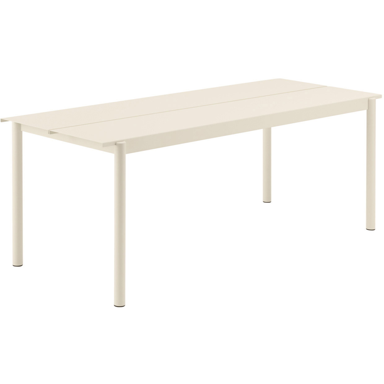 Muuto Linear steel bord, off-white, 200x75 cm.