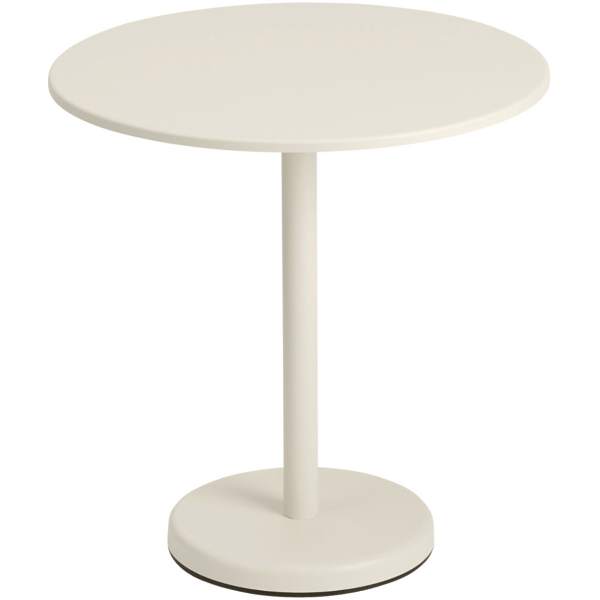 Muuto Linear cafebord, off-white, ø 70 cm.