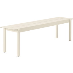 Muuto Linear bænk, off-white, 170x34 cm.