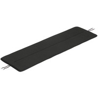 Muuto Linear hynde til bænk, sort, 109 cm.