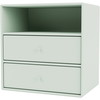 Montana Mini 1006 reol med 2 skuffe, 35x35x25, Mist MDF