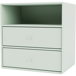 Montana Mini 1006 reol med 2 skuffe, 35x35x25, Mist MDF