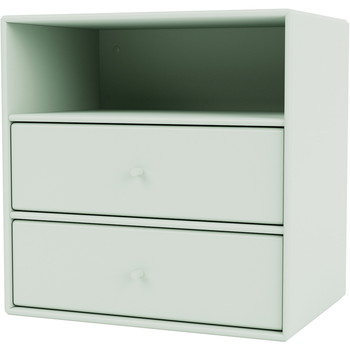 Montana Mini 1006 reol med 2 skuffe, 35x35x25, Mist MDF