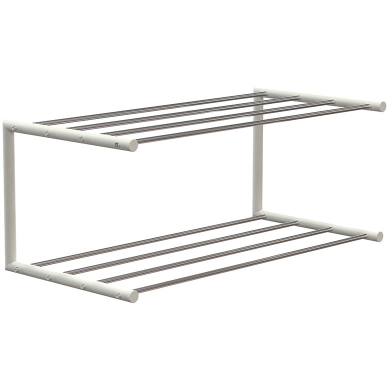 Frost skohylde 1 - 60cm, Mat Hvid