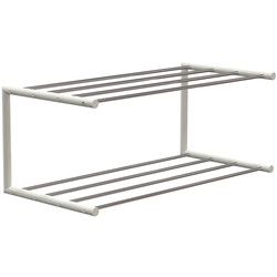 Frost skohylde 1 - 60cm, Mat Hvid