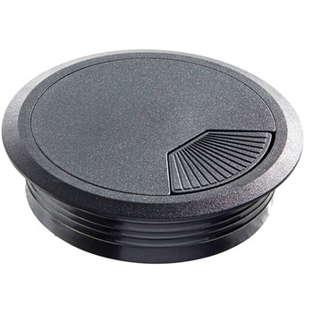 PJ kabelgennemføring i sort ABS-plast, Ø 60 mm