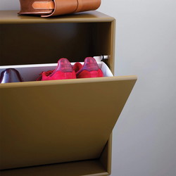 Montana Selection HIDE skoskab, 69,6x20x46,8, Mushroom, MDF