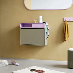 Montana Selection HIDE skoskab, 69,6x20x46,8, Mushroom, MDF