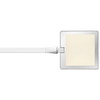 Flos Kelvin Edge bordlampe, hvid med bordklemme