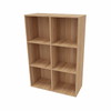Cube Design 5317 Quadro reol, bøgefiner, 6 rum - åben