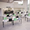Cube Design Vesper stabelstol rød/krom