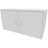 Cube Design 6314 V reol, hvid laminat, 2 rum - m. 2 låger