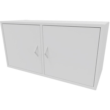 Cube Design 6314 V reol, hvid laminat, 2 rum - m. 2 låger