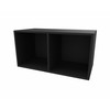 Cube Design 6313 V reol, sort laminat, 2 rum - åben