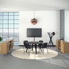 Cube Design 6312 V reol, sort laminat, 4 rum - fuld lågesæt