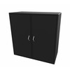 Cube Design 6312 V reol, sort laminat, 4 rum - fuld lågesæt