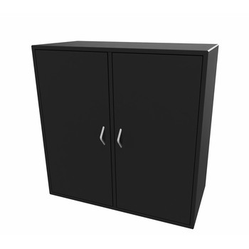 Cube Design 6312 V reol, sort laminat, 4 rum - fuld lågesæt