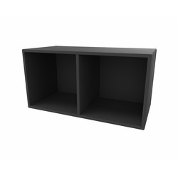 Cube Design 6313 V reol, koksgrå laminat, 2 rum - åben