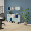 Cube Design 6313 V reol, koksgrå laminat, 2 rum - åben