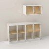 Cube Design 6313 V reol, koksgrå laminat, 2 rum - åben