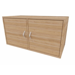 Cube Design 6314 V reol, bøgefiner, 2 rum - m. 2 låger
