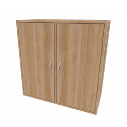 Cube Design 6312 V reol, bøgefiner, 4 rum - fuld lågesæt