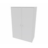 Cube Design 6318 V reol, hvid laminat, 6 rum - fuld lågesæt