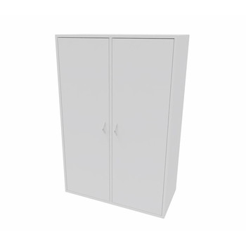 Cube Design 6318 V reol, hvid laminat, 6 rum - fuld lågesæt