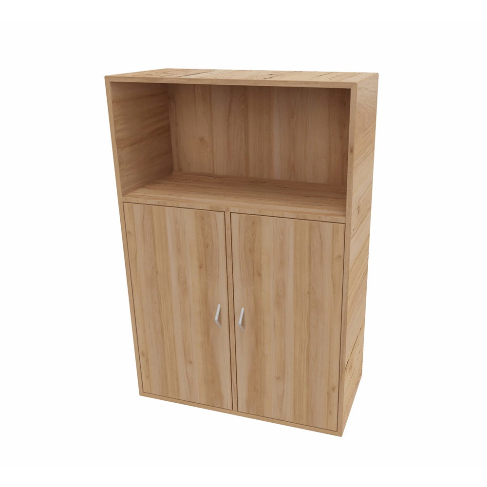 Cube Design 6319 V reol, bøgefiner, 6 rum - 2 stk. 2 rums låger i bunden