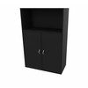 Cube Design 6319 V reol, sort laminat, 6 rum - 2 stk. 2 rums låger i bunden