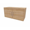 Cube Design 5314 Quadro reol, bøgefiner, 2 rum - m. 2 låger